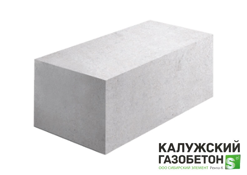 Газобетонный блок стеновой Калужский D600 625х375х250 B3.5 фото 0